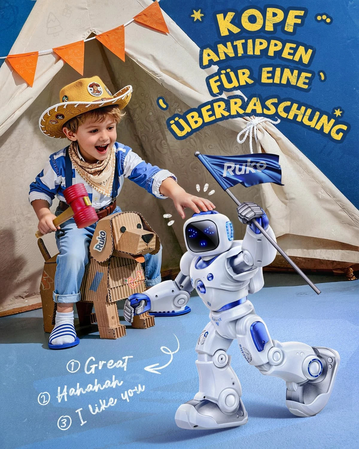 Ruko 1088 Intelligenter Roboter für Kinder