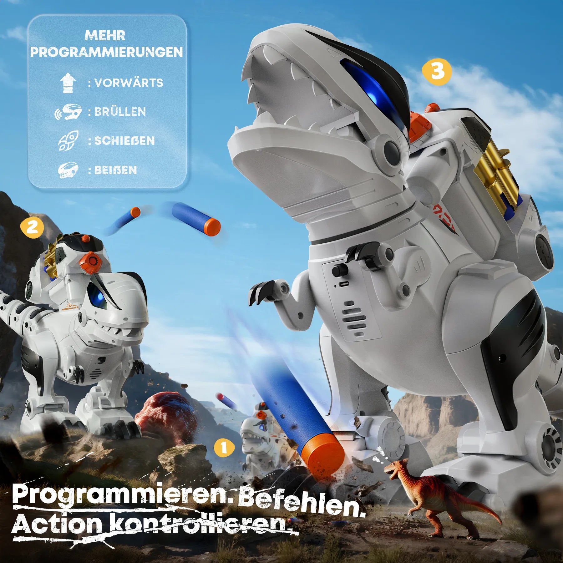 Ruko 8809 Ferngesteuerter Dinosaurier T-Rex für Kinder
